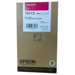 Original Epson Tintenpatrone magenta (C13T611300, T6113)