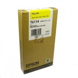 Original Epson Tintenpatrone gelb (C13T611400, T6114)