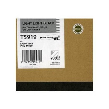 Original Epson Tintenpatrone Ultra Chrome schwarz light, light (C13T591900, T5919)