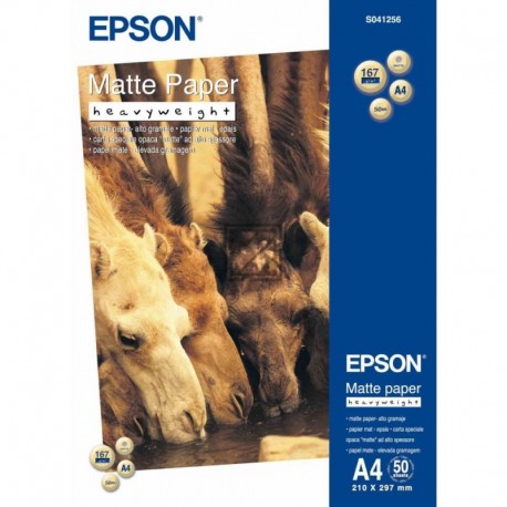 Original Epson Matte Paper Heavy Weight weiß (C13S041256)