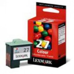 Original Lexmark Tintendruckkopf cyan/gelb/magenta High-Capacity (10NX227E, 27)
