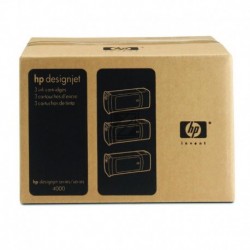 Original Hewlett Packard Tintenpatrone 3x gelb (C5085A, 3x 90)