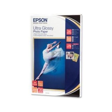 Original Epson Ultra Glossy Photopapier weiß (C13S041926)