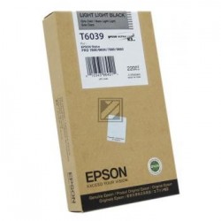 Original Epson Tintenpatrone schwarz light, light High-Capacity (C13T563900 C13T603900, T6039)