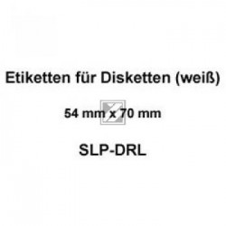 Original Seiko Etiketten Für Disks weiß (SLP-DRL)