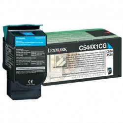 Original Lexmark Toner-Kartusche cyan High-Capacity plus (C544X1CG)