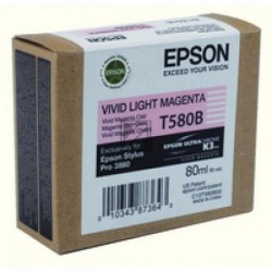 Original Epson Tintenpatrone magenta light (C13T580B00, T580B)