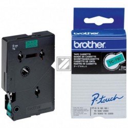 Brother Schriftbandkassette (7.7 m) schwarz/grün (TC-791)