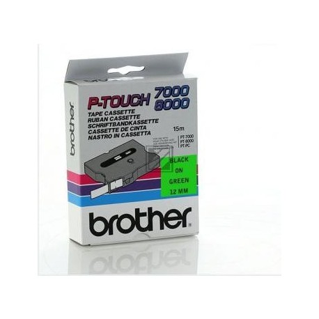 Brother Schriftbandkassette (15.4 m) schwarz/grün (TX-731)