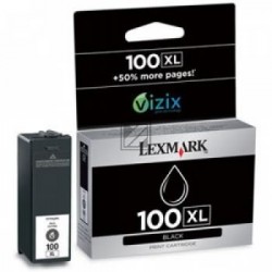 Original Lexmark Tintenpatrone schwarz High-Capacity (14N1068E, 100XL)