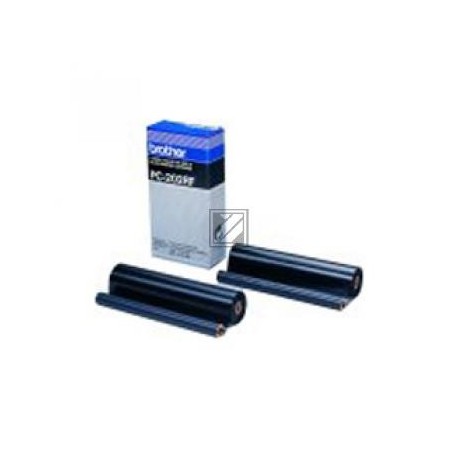 Original Brother Thermo-Transfer-Rolle 2x schwarz 2-er Pack (PC-202RF)