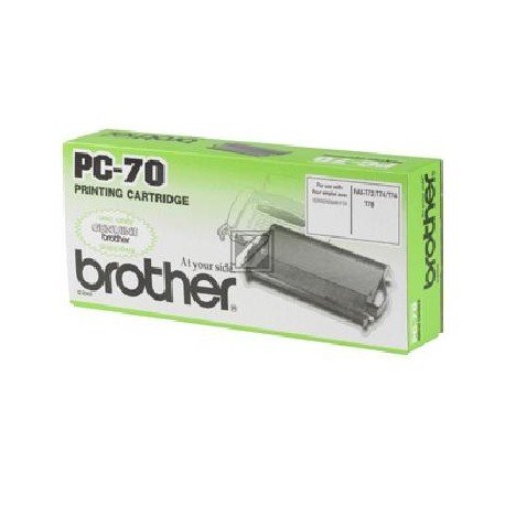 Original Brother Mehrfachkassette + 1 Thermo-Transfer-Rolle schwarz (27717 PC-70)