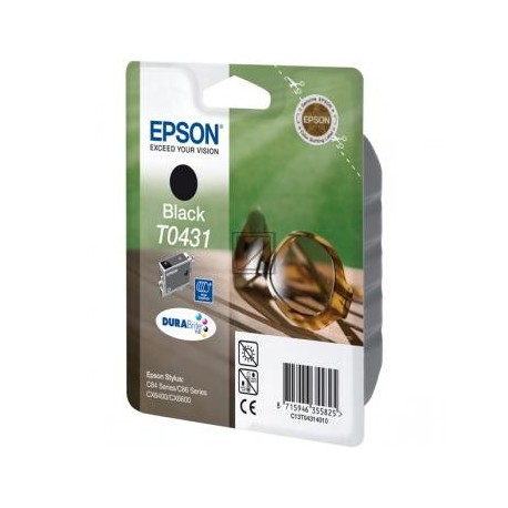 Original Epson Tintenpatrone schwarz High-Capacity (C13T04314010, T0431)