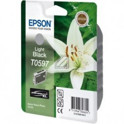 Original Epson Tintenpatrone schwarz light (C13T05974010, T0597)