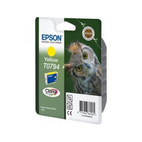 Original Epson Tintenpatrone gelb (C13T07944010, T0794)