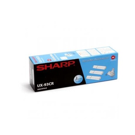 Original Sharp Thermo-Transfer-Rolle schwarz 3-er Pack (UX-93CR)
