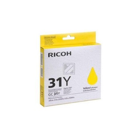 Original Ricoh Gel-Kartuschen gelb (405691, GC31Y)