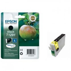 Original Epson Tintenpatrone schwarz High-Capacity (C13T12914010, T1291)