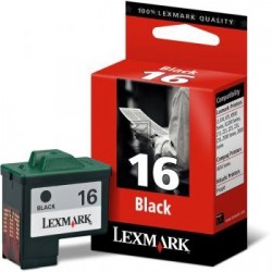 Original Lexmark Tintenpatrone schwarz High-Capacity (10N0016, 16)
