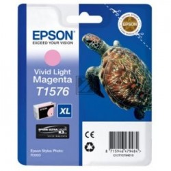 Original Epson Tintenpatrone magenta light (C13T15764010, T1576)