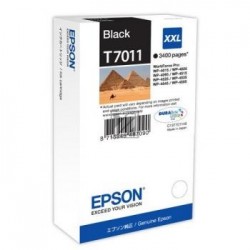 Original Epson Tintenpatrone schwarz High-Capacity plus (C13T70114010, T7011)