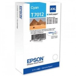 Original Epson Tintenpatrone cyan High-Capacity plus (C13T70124010, T7012)