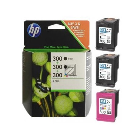 Original Hewlett Packard Tintenpatrone cyan/gelb/magenta 2x schwarz High-Capacity (SD518AE, 301)