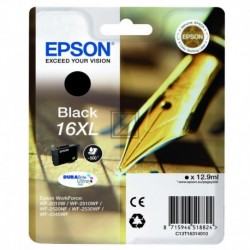 Original Epson Tintenpatrone schwarz High-Capacity (C13T16314010, T1631)