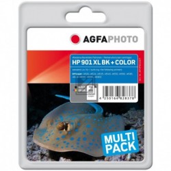 Refill Agfaphoto Tintendruckkopf cyan/gelb/magenta schwarz (APHP901SET)