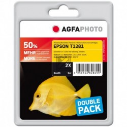 Kompatibel Agfaphoto Tintenpatrone 2x schwarz (APET128BDUOD)