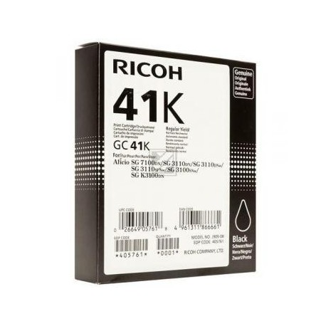 Original Ricoh Gel-Kartuschen schwarz High-Capacity (405761, GC-41K)